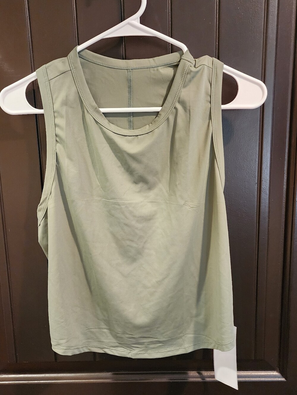 NWT Fisoew Army Green Work Out Top, Size M